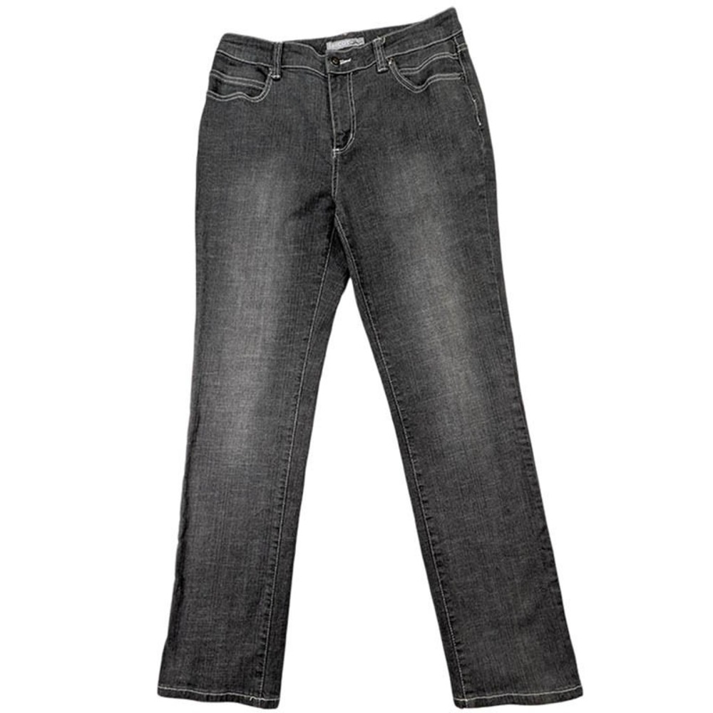Chico's Platinum Jeans Womens‎ 8 Charcoal Indie Sleaze Y2K Alternative Grunge